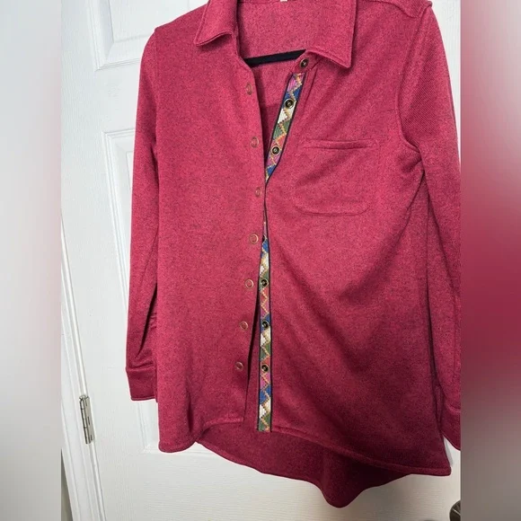 Soft Surroundings Women's Willow Fleece Shacket Shirt‎ Jacket  Size M - Picture 10 of 10